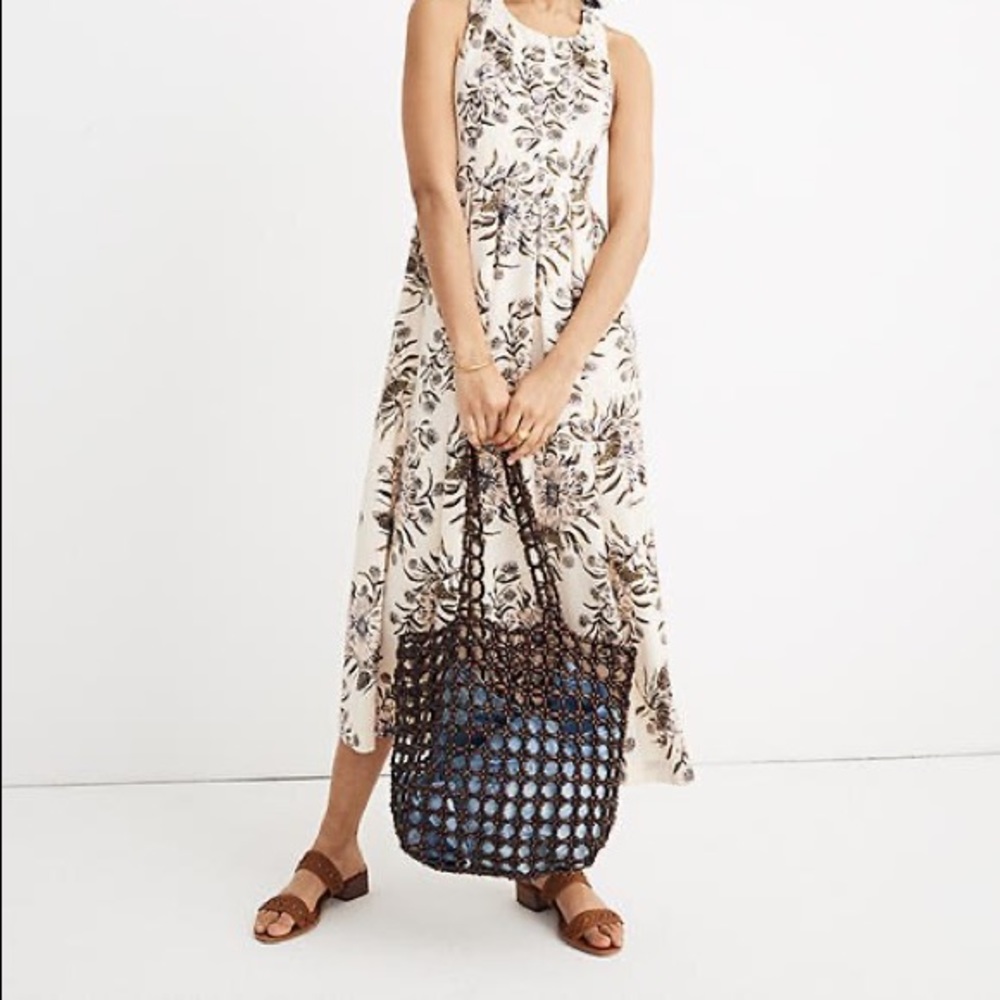 Madewell Medium Transport Tote Beaded Edition BNWT